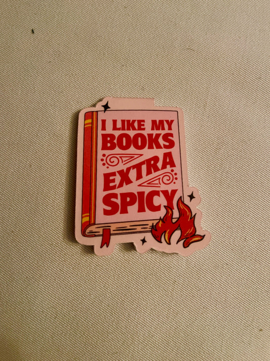 Magnetic Bookmark: I Like My Books Extra Spicy