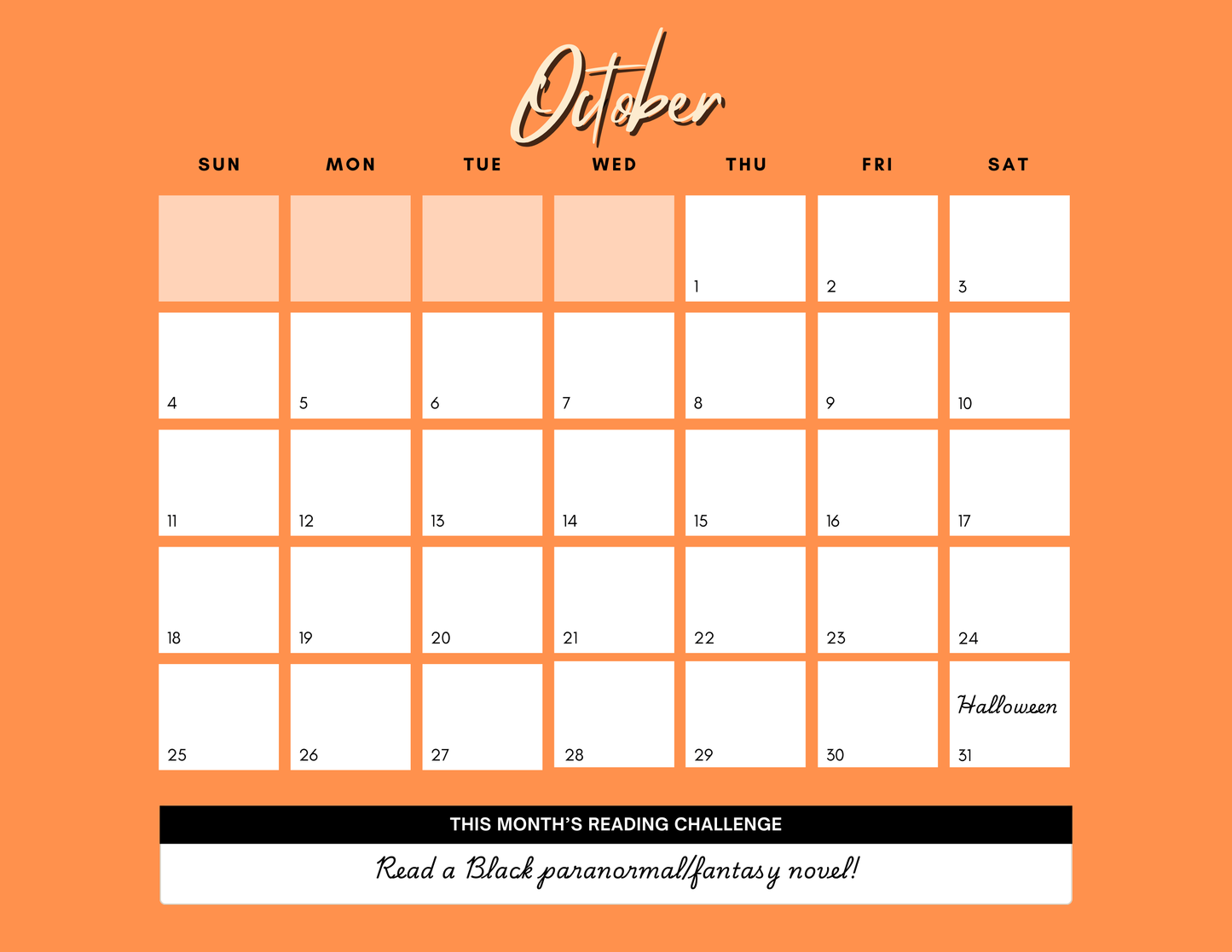 ReadHer 2026 Bookish Calendar