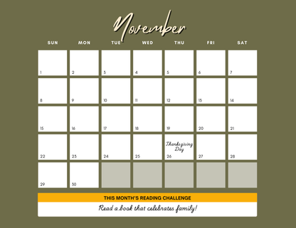 ReadHer 2026 Bookish Calendar