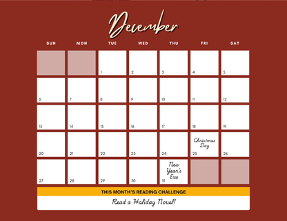 ReadHer 2026 Bookish Calendar