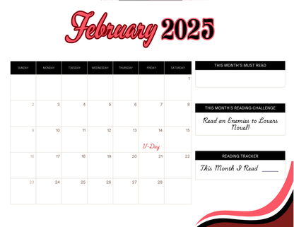 A Very Book-ish 2025 Calendar!!