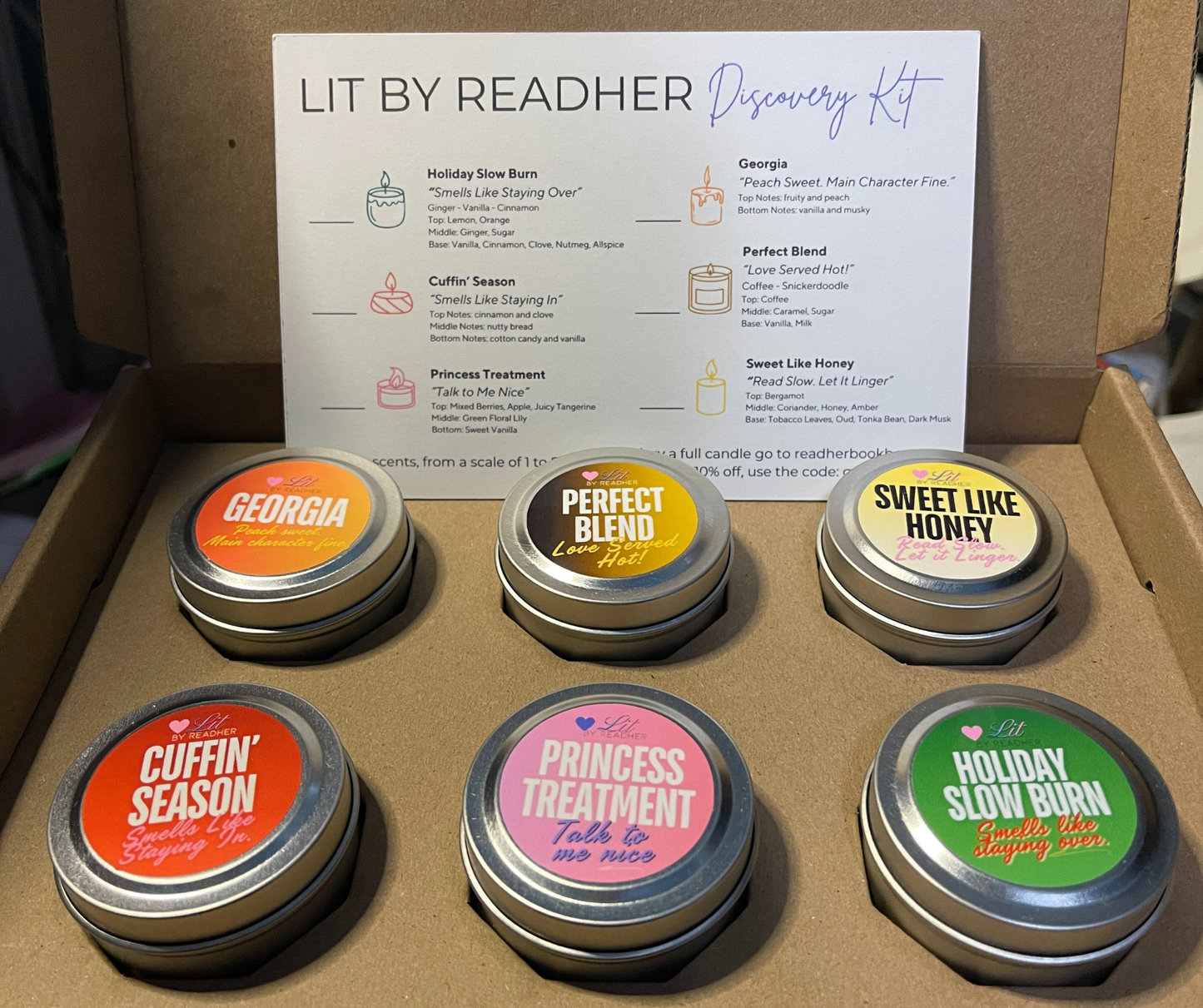 ✨ Lit by ReadHer Candle Discovery Kit - Cyber Monday Sale!