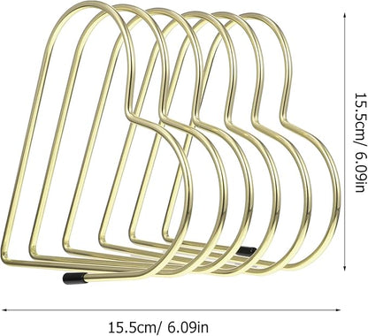 Heart-Shaped Metal Book Holder