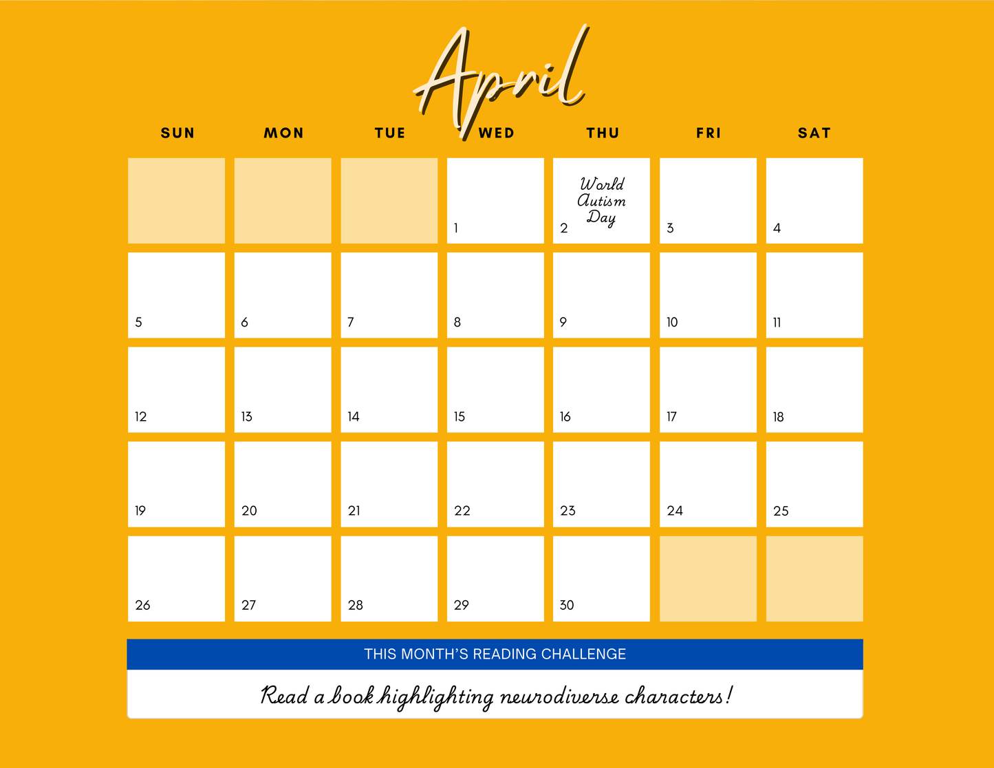 ReadHer 2026 Bookish Calendar