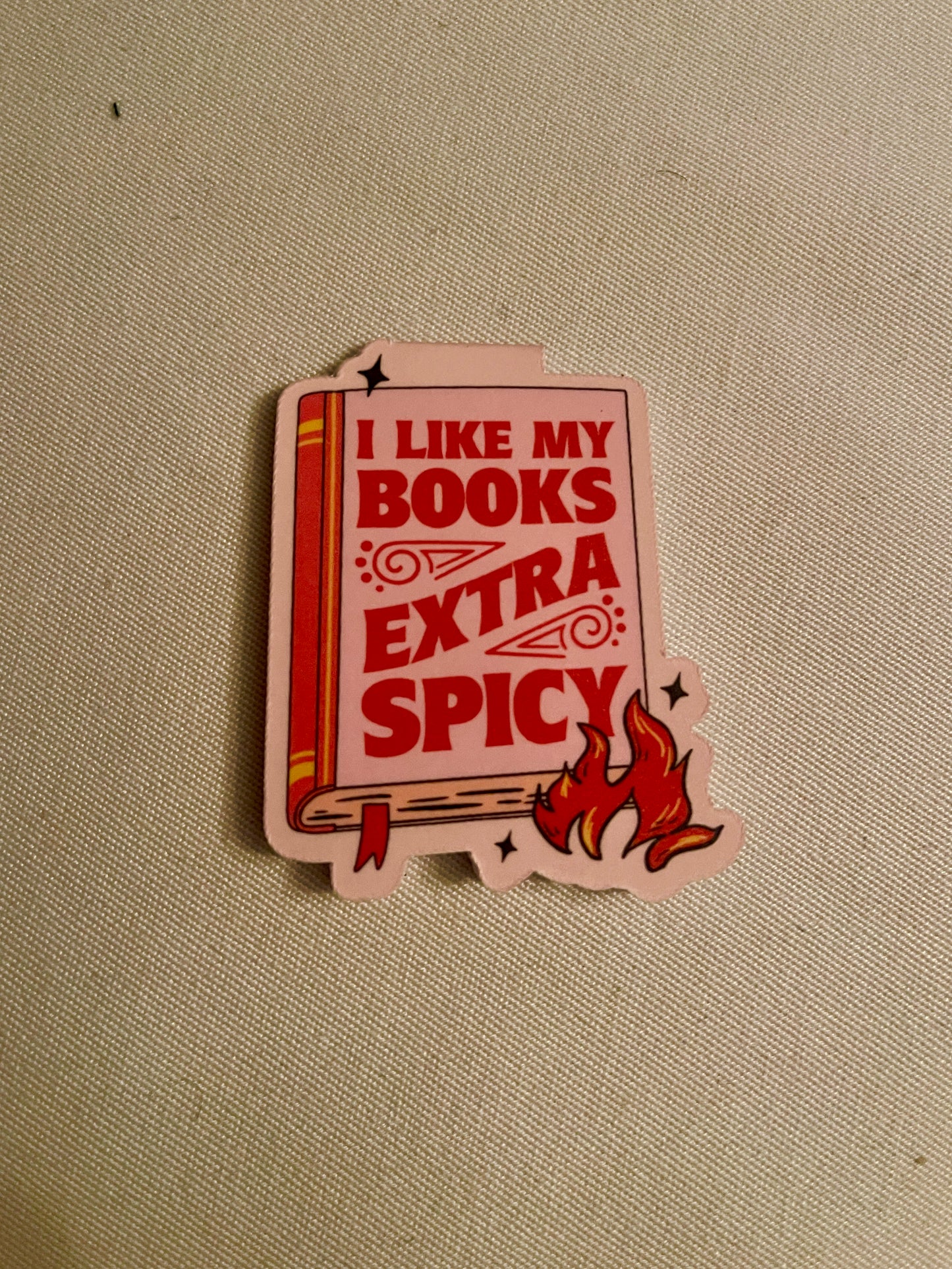 Magnetic Bookmark: I Like My Books Extra Spicy