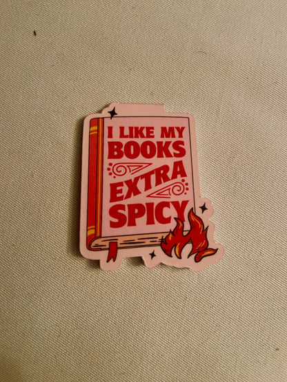 Magnetic Bookmark: I Like My Books Extra Spicy