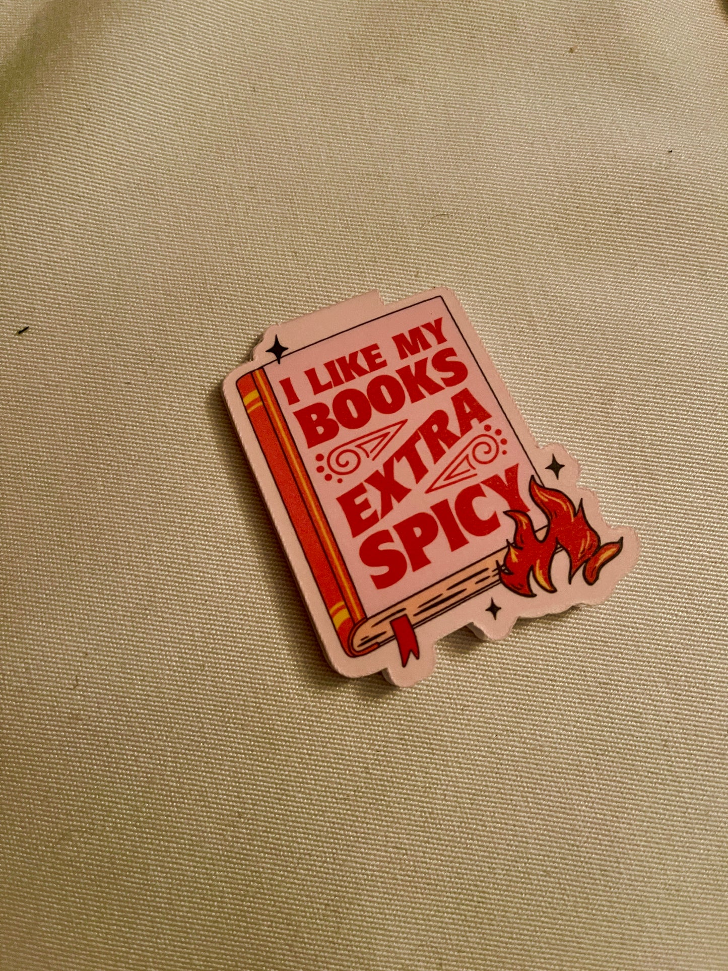 Magnetic Bookmark: I Like My Books Extra Spicy