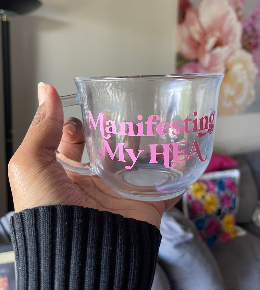 Manifesting (16oz glass mug)